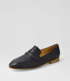 Ulani Black Leather Loafers