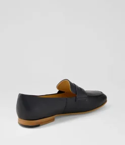 Ulani Black Leather Loafers