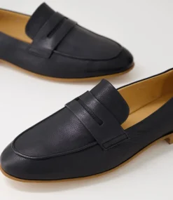 Ulani Black Leather Loafers