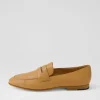 Ulani Dark Tan Leather Loafers