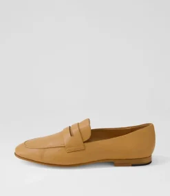 Ulani Dark Tan Leather Loafers