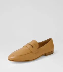 Ulani Dark Tan Leather Loafers