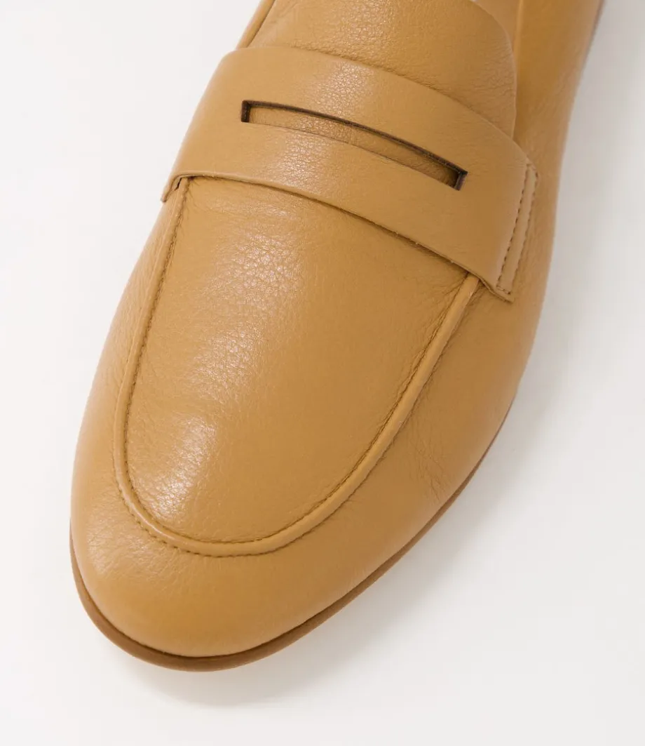 Ulani Dark Tan Leather Loafers