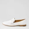 Ulani White Leather Loafers