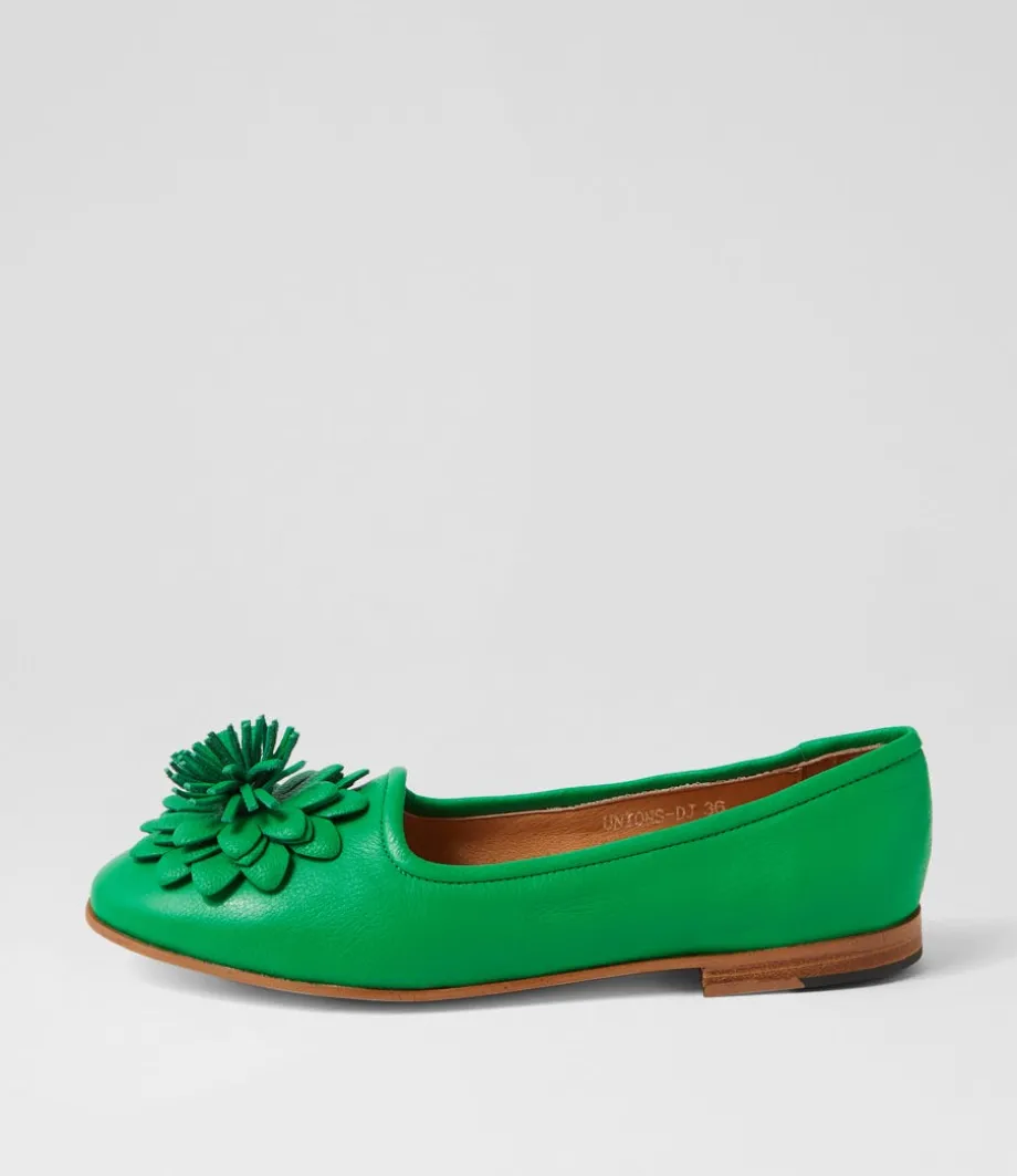 Unions Bright Emerald Leather Loafers