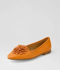 Unions Bright Orange Leather Loafers