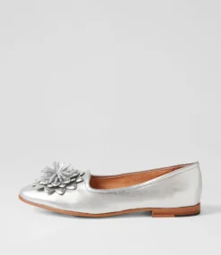 Unions Silver Leather Loafers