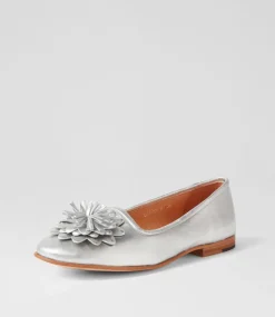 Unions Silver Leather Loafers