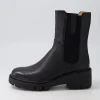 Unita Black Leather Chelsea Boots