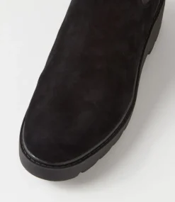 Unita Black Suede Chelsea Boots