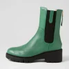 Unita Emerald Black Leather Chelsea Boots