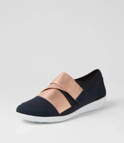 Urban Ff Navy Rose Gold Neoprene Sneakers
