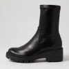 Urina Black Stretch Ankle Boots