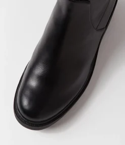 Urina Black Stretch Ankle Boots