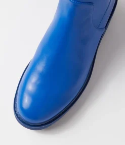 Urina Cobalt Blue Stretch Ankle Boots