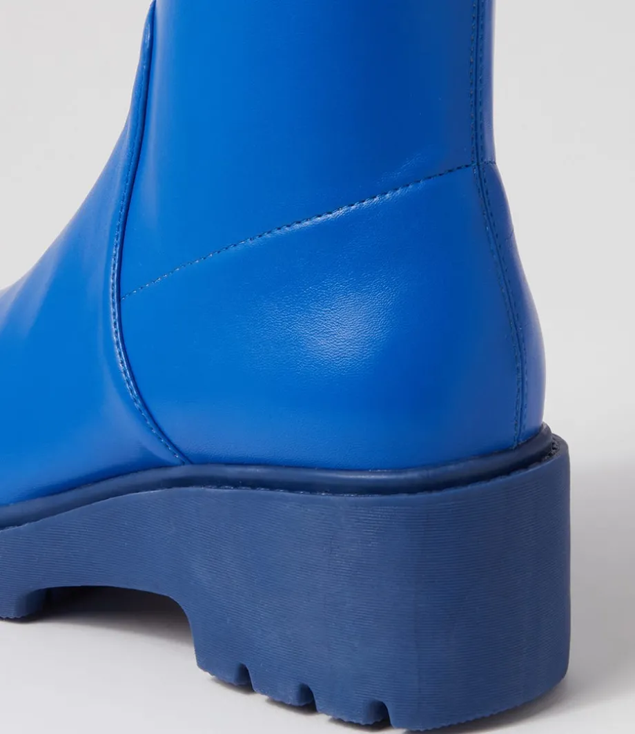 Urina Cobalt Blue Stretch Ankle Boots