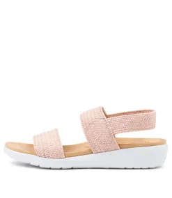 Usaid W Mushroom Woven Elastic Sandals