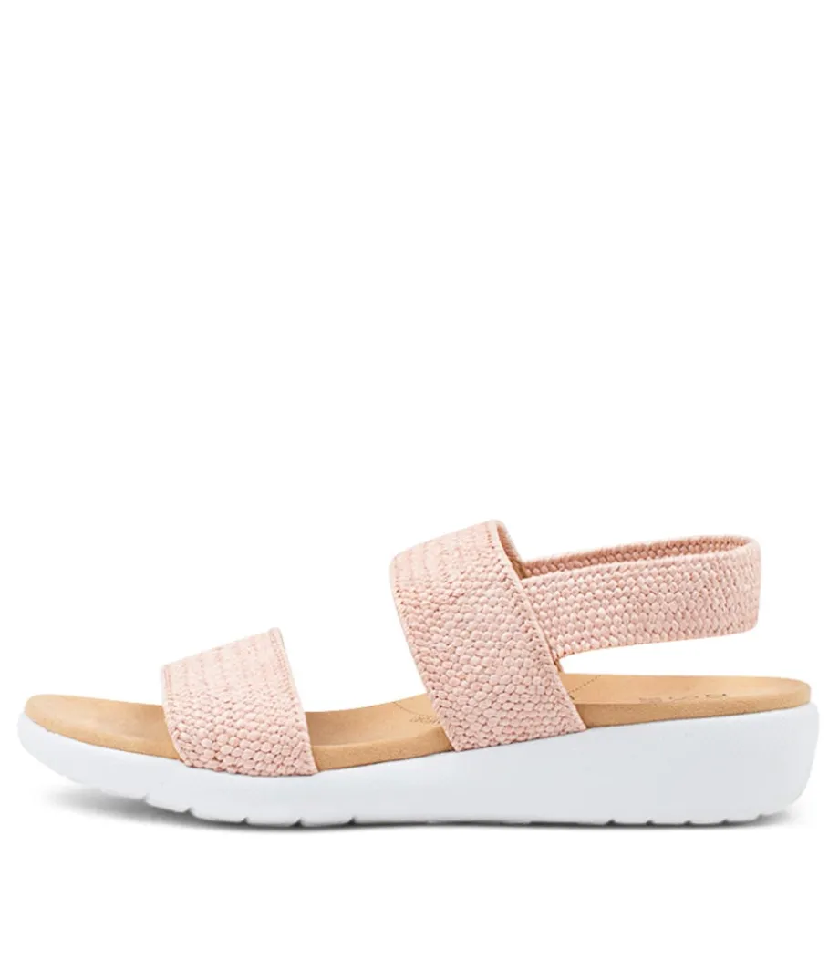 Usaid W Mushroom Woven Elastic Sandals