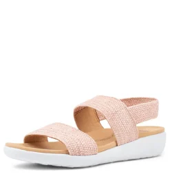 Usaid W Mushroom Woven Elastic Sandals
