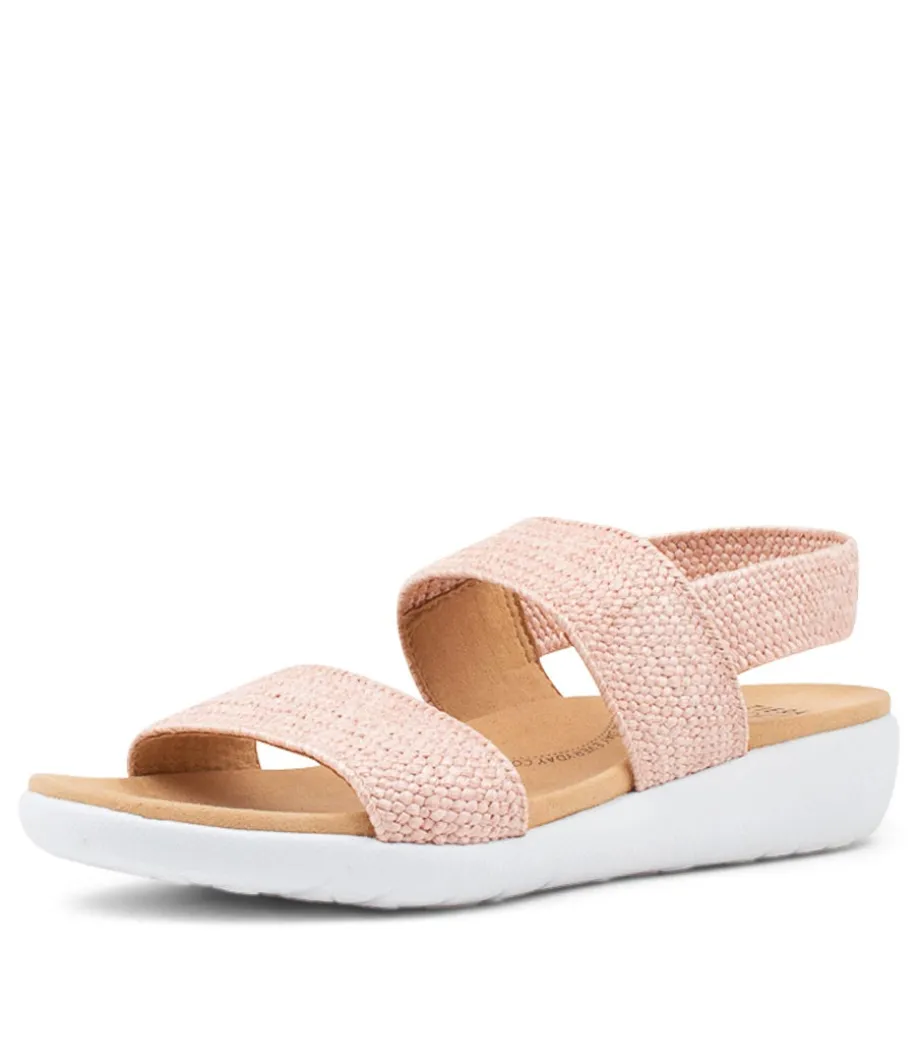 Usaid W Mushroom Woven Elastic Sandals