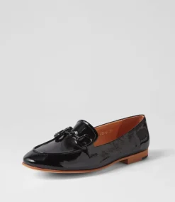 Uta Black Patent Leather Loafers