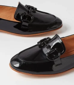 Uta Black Patent Leather Loafers