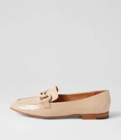 Uta Latte Patent Leather Loafers