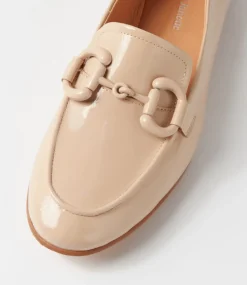 Uta Latte Patent Leather Loafers