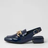Vabor Navy Patent Leather Heels