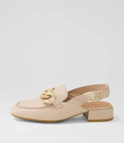 Vabor Nude Leather Heels