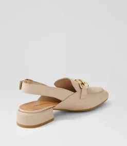 Vabor Nude Leather Heels