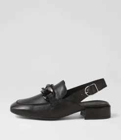 Vaborys Black Leather Heels