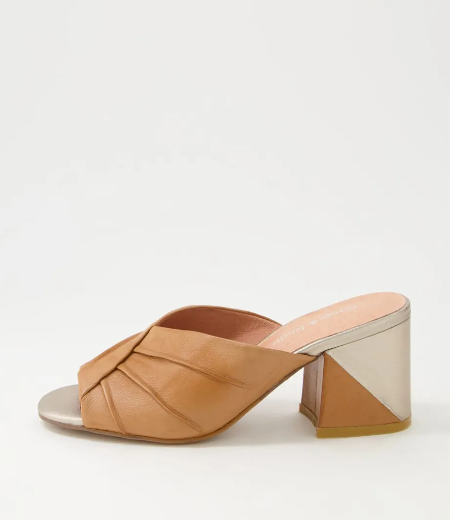 Vachel Tan Leather Mules
