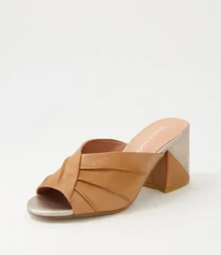 Vachel Tan Leather Mules