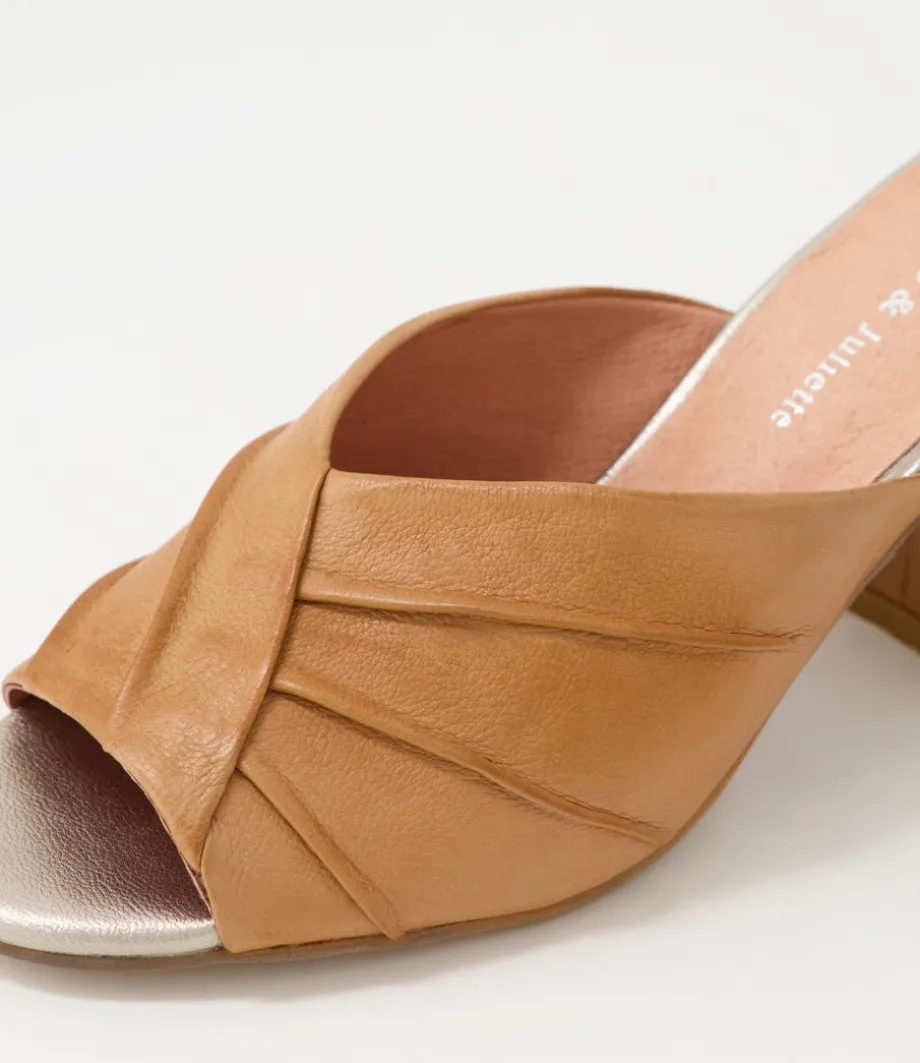 Vachel Tan Leather Mules