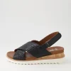 Valencia 06 Black Leather Sandals