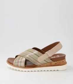 Valencia 06 Sand Multi Leather Sandals