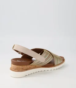 Valencia 06 Sand Multi Leather Sandals