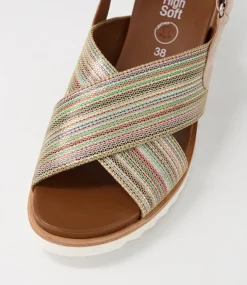 Valencia 06 Sand Multi Leather Sandals