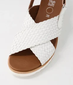 Valencia 06 White Leather Sandals