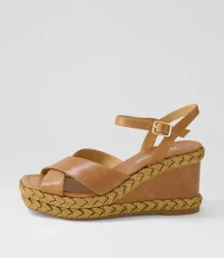 Valrae Tan Leather Sandals