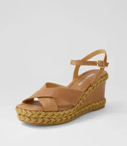 Valrae Tan Leather Sandals