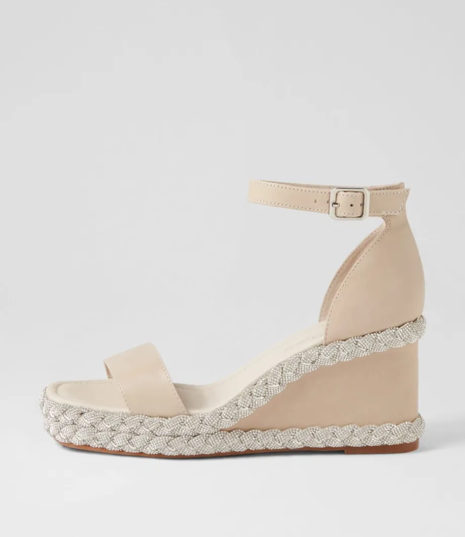 Vangie Almond Leather Sandals