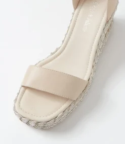 Vangie Almond Leather Sandals