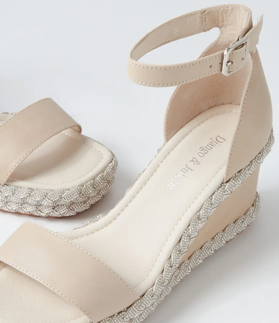 Vangie Almond Leather Sandals