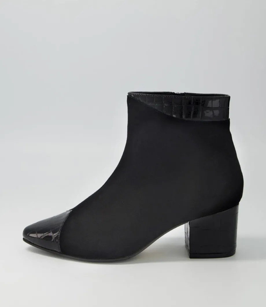 Vann Xw Black Mix Ankle Boots