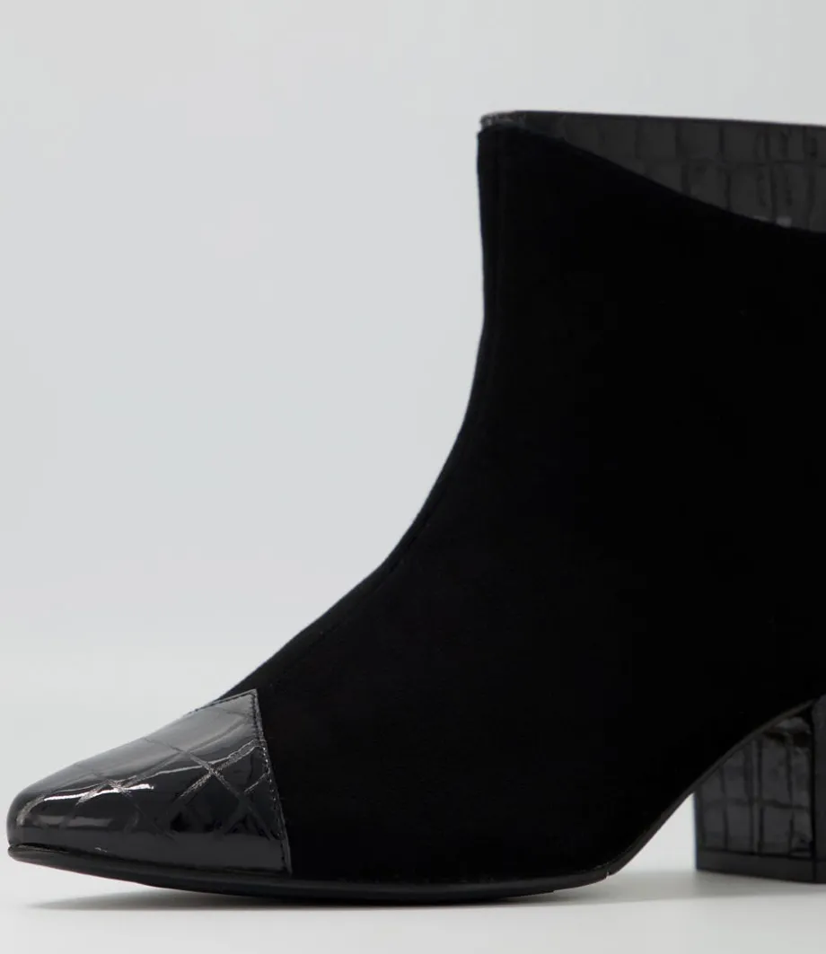 Vann Xw Black Mix Ankle Boots