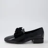 Varva Black Patent Suede Heels