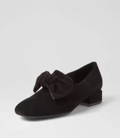 Varva Black Suede Heels