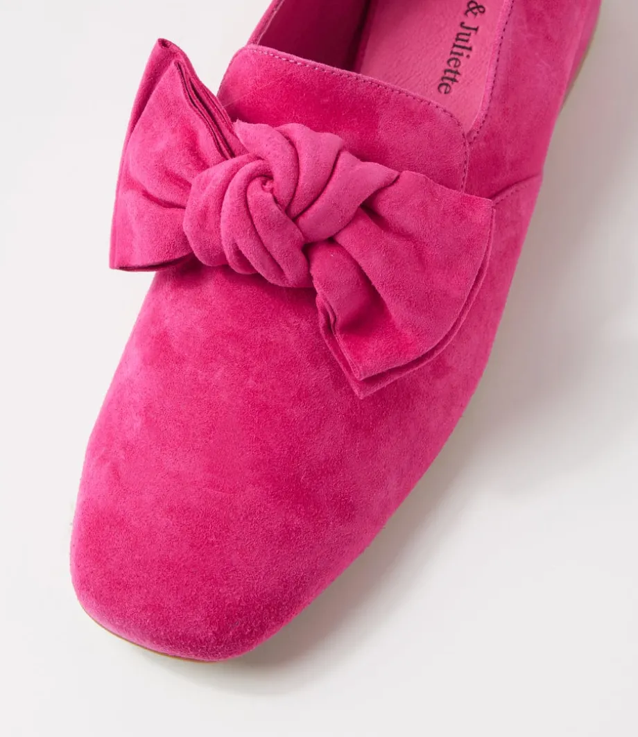 Varva Fuchsia Suede Heels